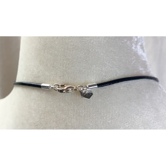 🦉Origami Owl Locket - hinged - black with rhinestones moon star charm - Picture 3 of 7